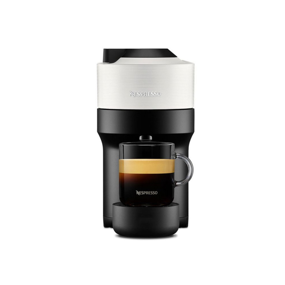 Machine à Café NESPRESSO Vertuo Pop 0.6 Litre / 1300 W / Blanc + 10 Capsules Nespresso Offertes