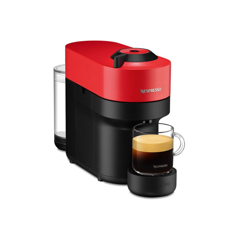 Machine à Café NESPRESSO Vertuo Pop 0.6 Litre / 1300 W / Rouge + 10 Capsules Nespresso Offertes