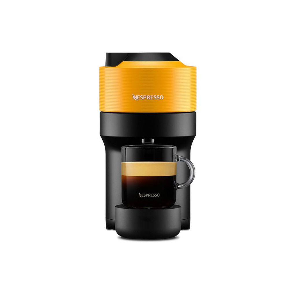 Machine à Café NESPRESSO Vertuo Pop 0.6 Litre / 1300 W / Jaune + 10 Capsules Nespresso Offertes