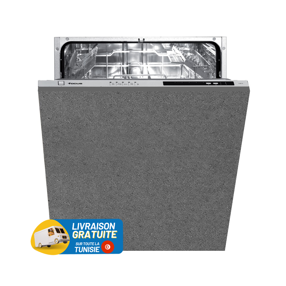 Lave-Vaisselle Focus F501X 12 Couverts / Silver + Livraison Gratuite