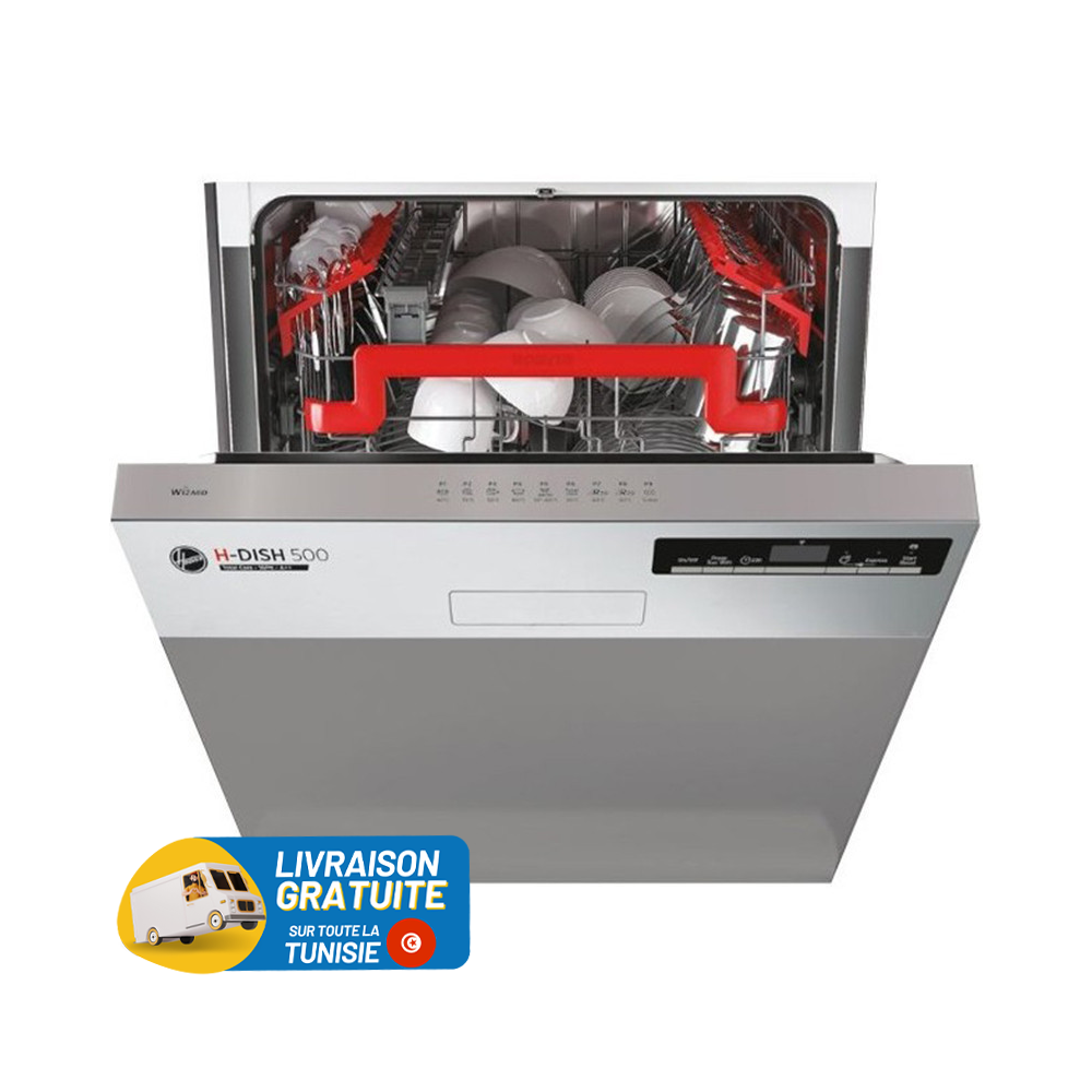Lave Vaisselle HOOVER Semi Encastrable / 16 Couverts