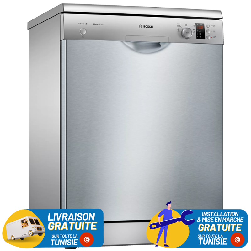 Lavevaisselle Bosch 12 Couverts / Inox / Avec Livraison + Installation et Mise en Marche Gratuites