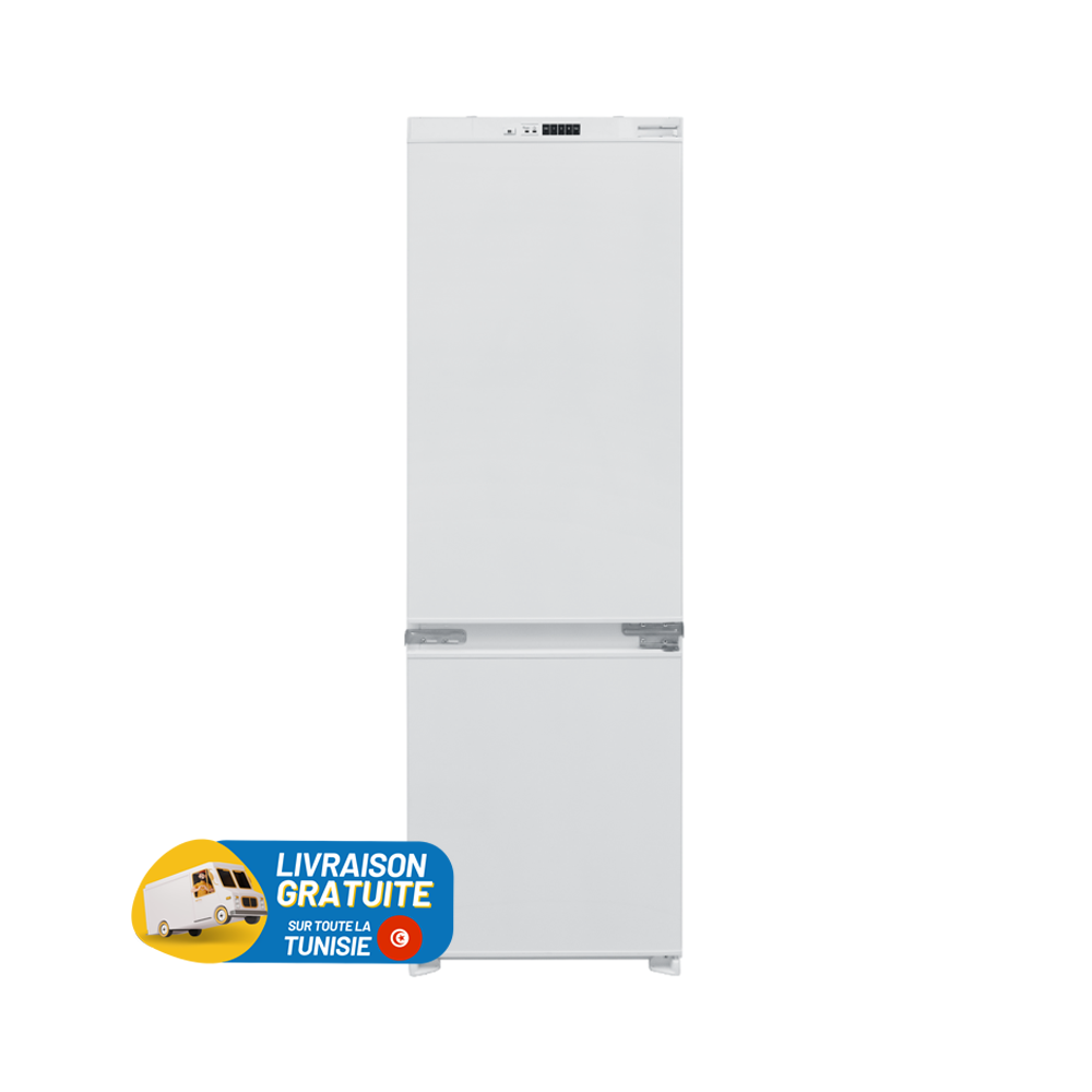 RÉFRIGÉRATEUR BIOLUX Encastrable Free Frost COMBINE 243 Litres / Blanc