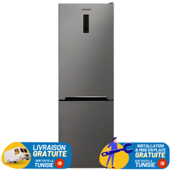 Réfrigérateur NEWSTAR Nofrost Combiné / 400L / Inox + Livraison + Installation et Mise en Place Gratuites