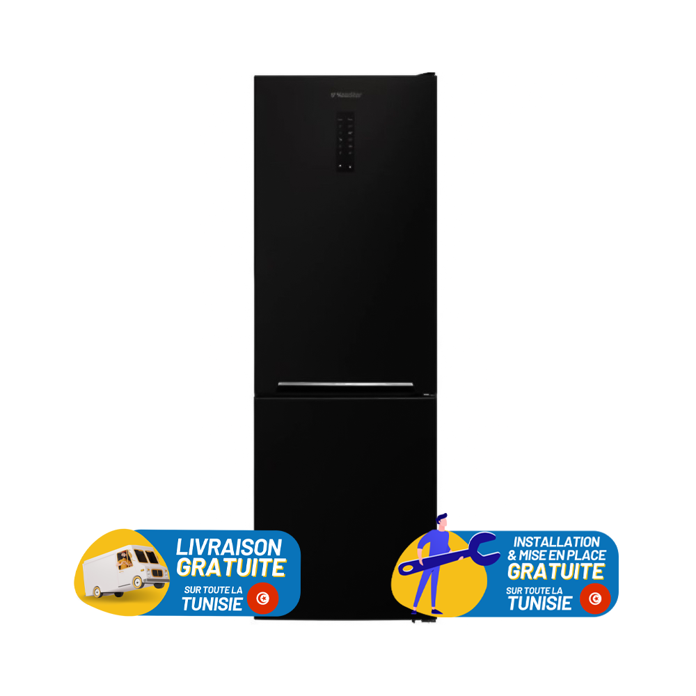 Réfrigérateur NEWSTAR Nofrost Combiné / 400 L / Noir