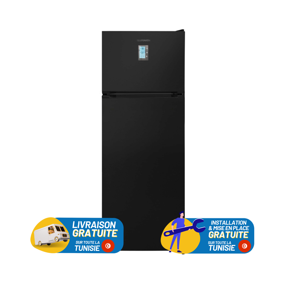 Réfrigérateur TELEFUNKEN No Frost Double Portes 451 Litres/ Dark inox avec Afficheur