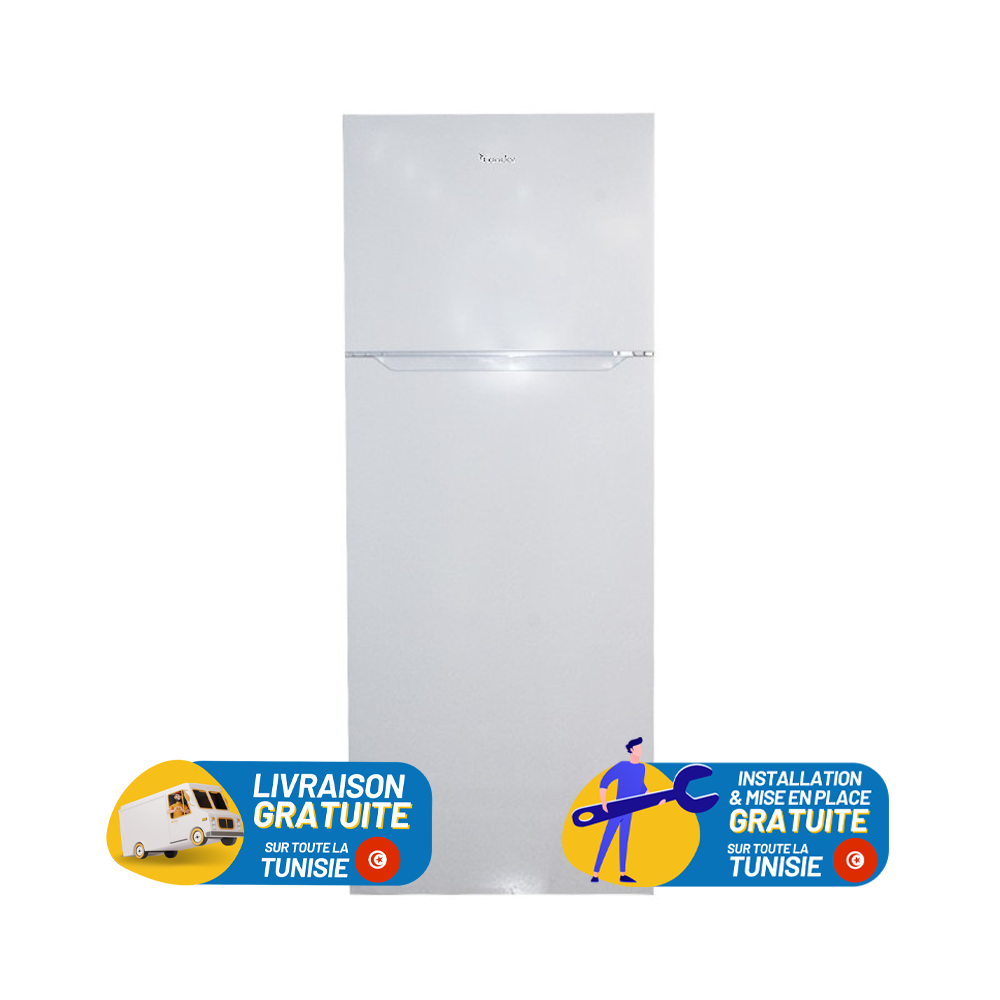 REFRIGERATEUR CONDOR NO FROST Double Portes 468Litres / Blanc