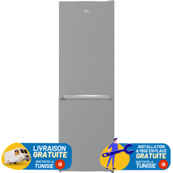 Réfrigérateur BEKO Combiné No Frost 360 LITRES / SILVER