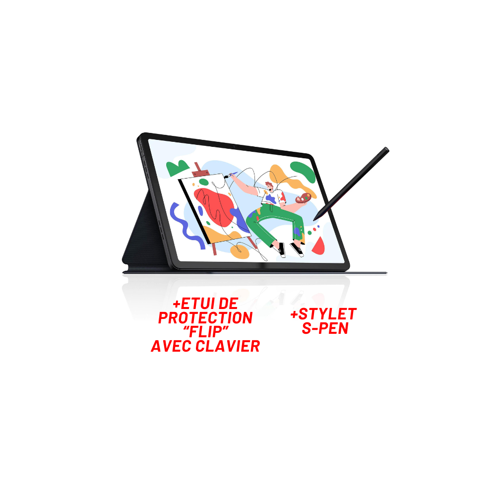 Tablette TCL TAB 11" 4G / 4 Go / 128 Go / Violet + Stylet  + Etui de protection avec Clavier