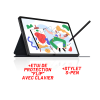 Tablette TCL TAB 11" 4G / 4 Go / 128 Go / Violet + Stylet  + Etui de protection avec Clavier