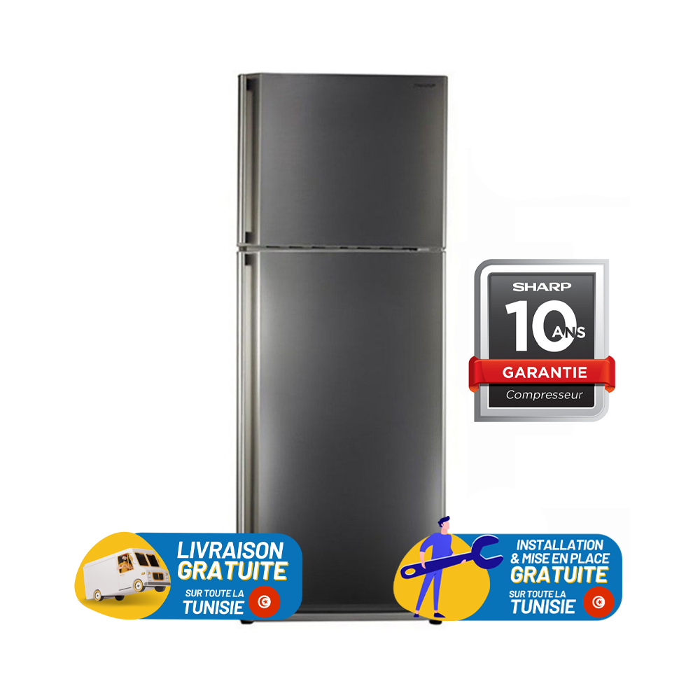 Réfrigérateur NoFrost Sharp SJ-58C-ST / 545L / Inox