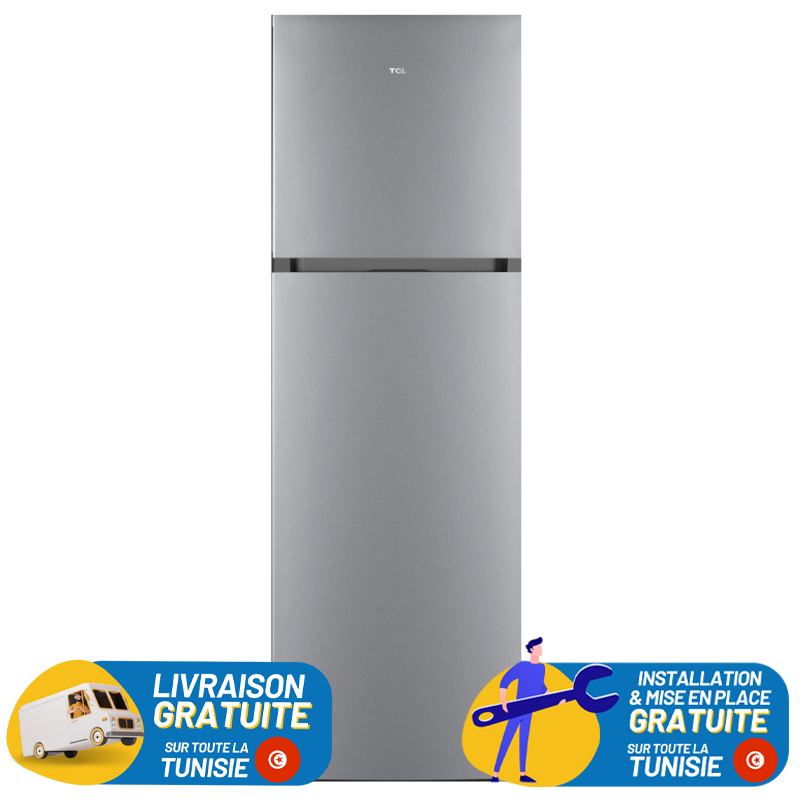 REFRIGERATEUR TCL P425TMN / 420L / NOFROST / Silver