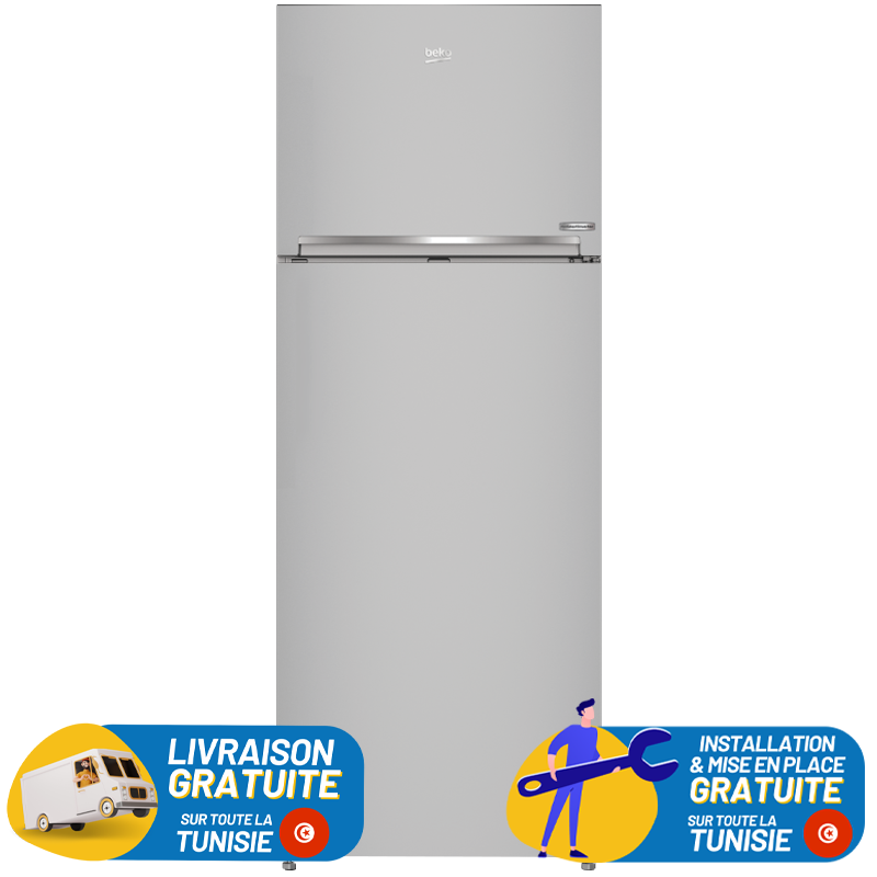 Réfrigérateur BEKO 455 LITRES / NOFROST / SILVER / RDNE550S
