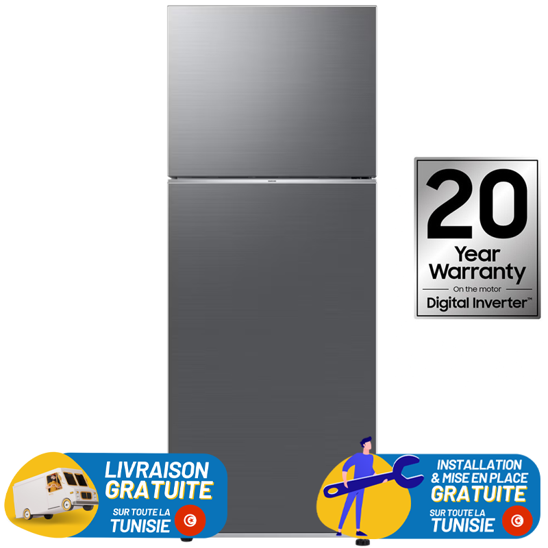 Réfrigérateur Samsung RT47 / 465 LITRES / NoFrost / Silver