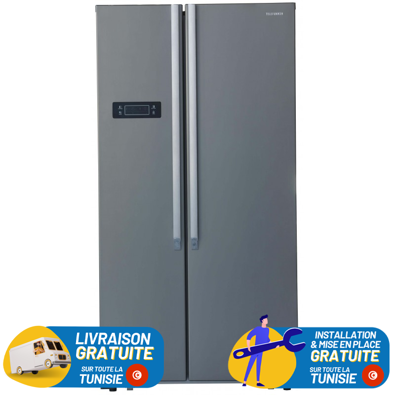 Réfrigérateur Telefunken No Forst 2 Portes Side by side 562L