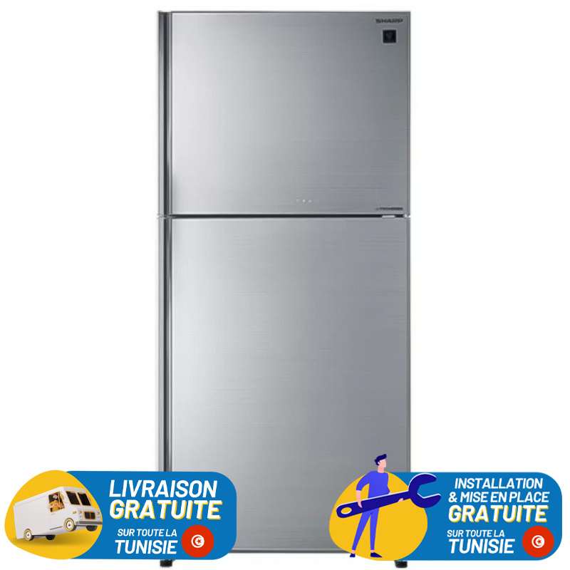 Réfrigérateurs 2 Portes SHARP SJ-GV69G-SL / NoFrost / 690 Litres