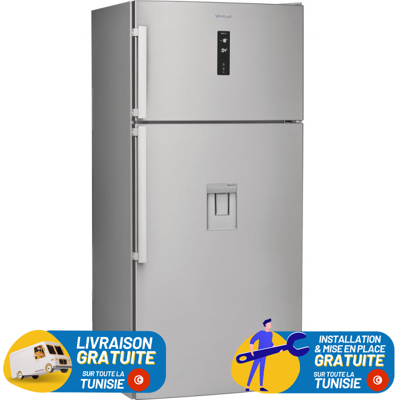 Réfrigérateur Posable Combiné Whirlpool W84TE72X