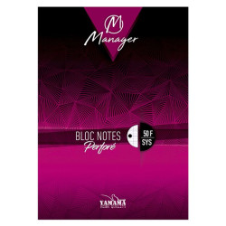Bloc Note YAMAMA Manager 50 feuilles GM Seyès Perfor 80g