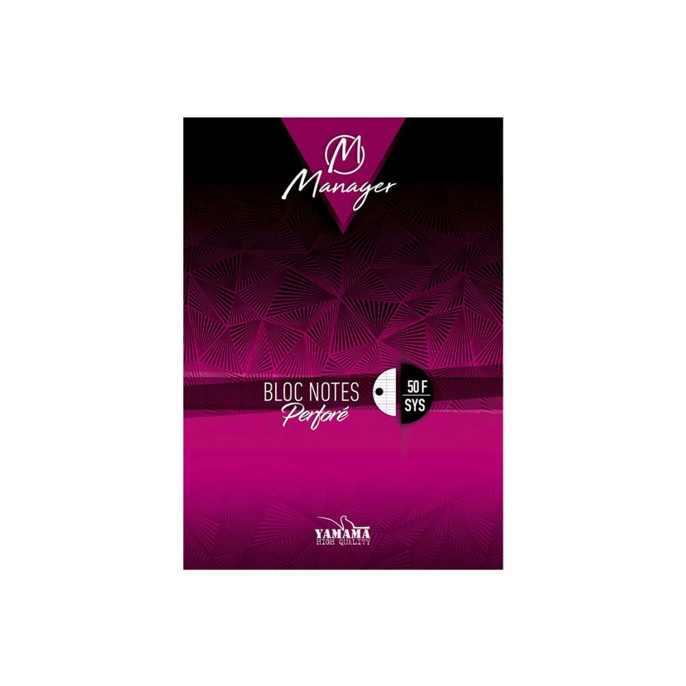 Bloc Note YAMAMA Manager 50 feuilles GM Seyès Perfor 80g