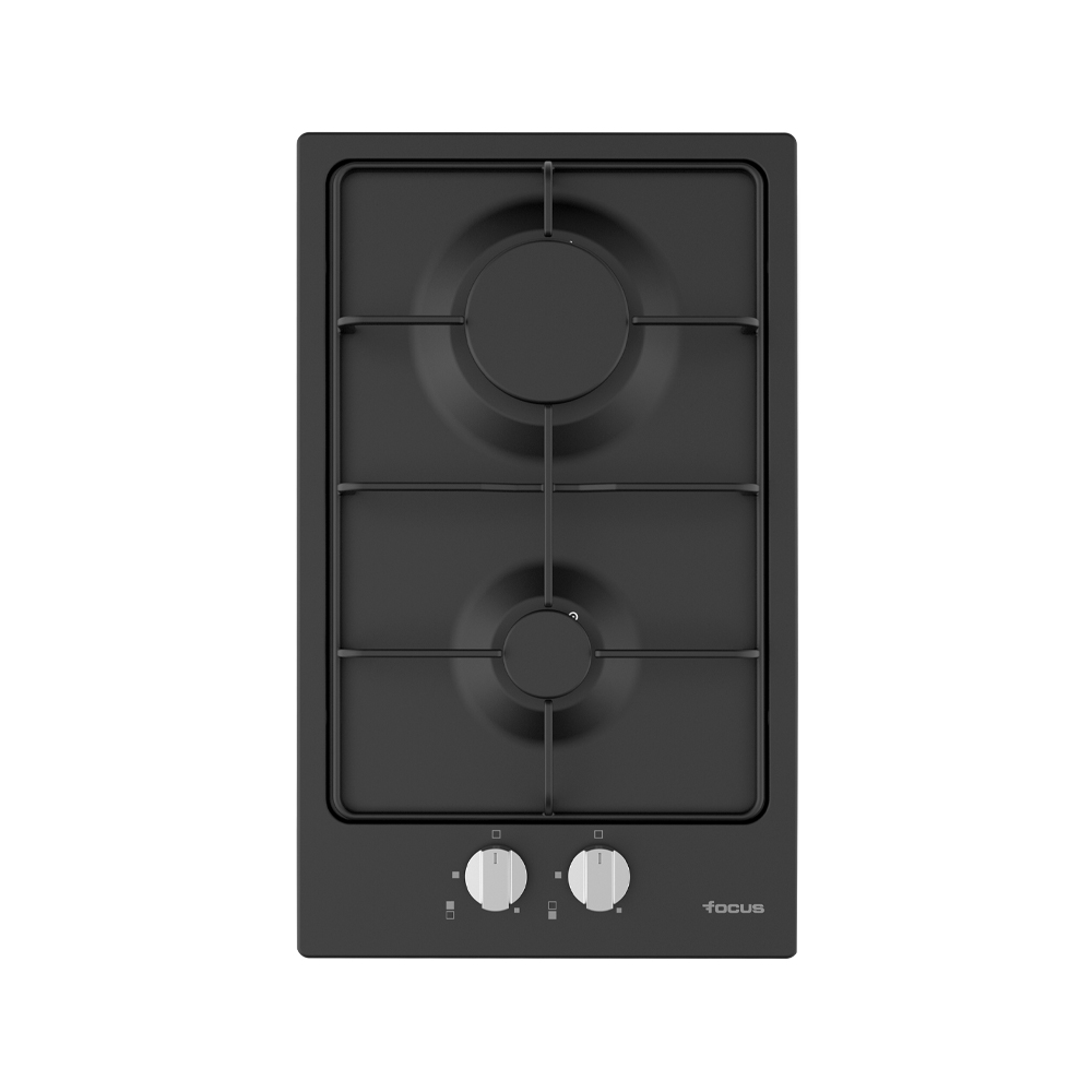 PLAQUE DE CUISSON FOCUS 2 FEUX / Noir/