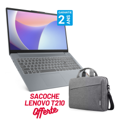 Pc Portable Lenovo IdeaPad Slim 3 15IAH8 / i5-12450H / 16 Go / 512 Go SSD / Gris Avec SACOCHE LENOVO Offerte