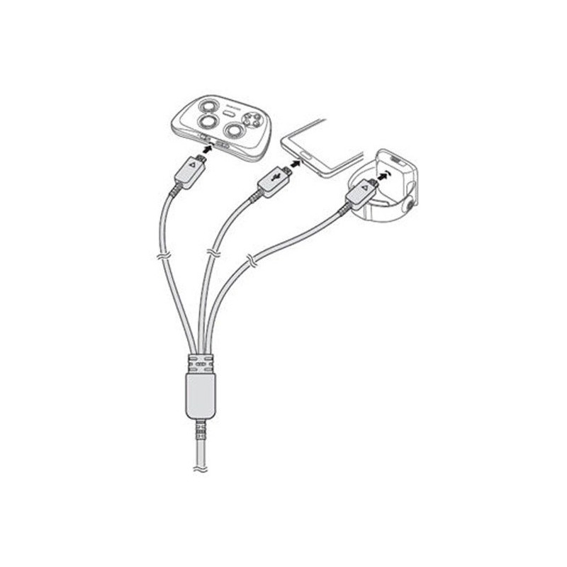 Câble Samsung Multi charge 3en1 USB D'origine