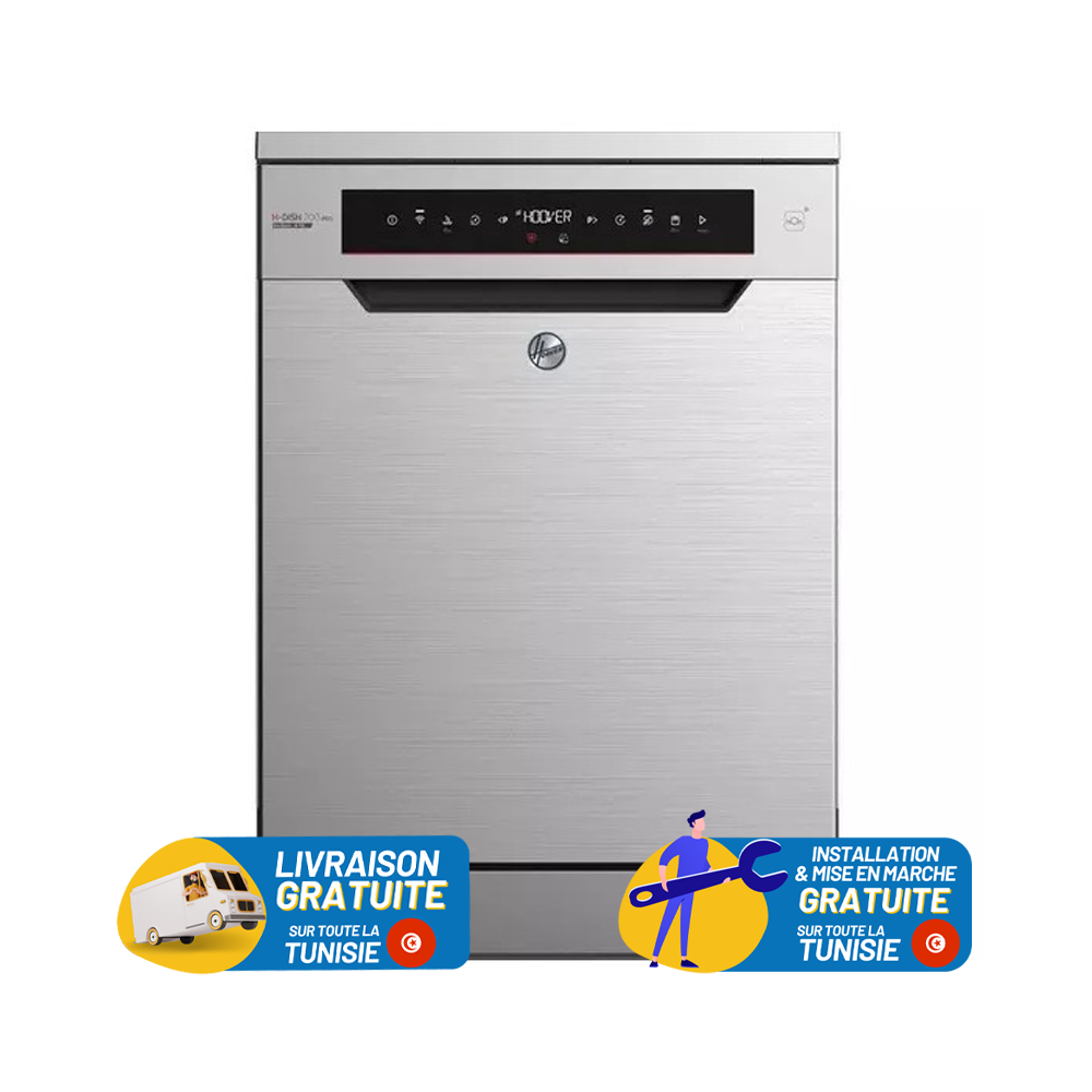 Lave vaisselle Inverter HOOVER 16 Couverts HF6B4S1PX / Inox