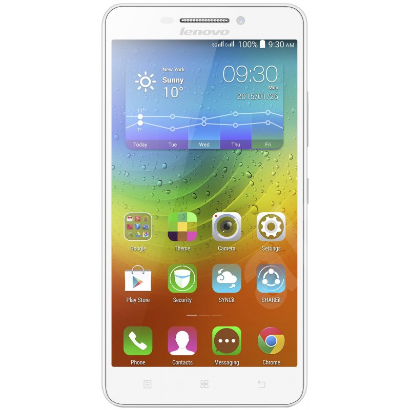 Téléphone Portable Lenovo A5000 / Double SIM + Puce DATA Ooredoo avec 1 mois (1 Go) d'internet Offerte