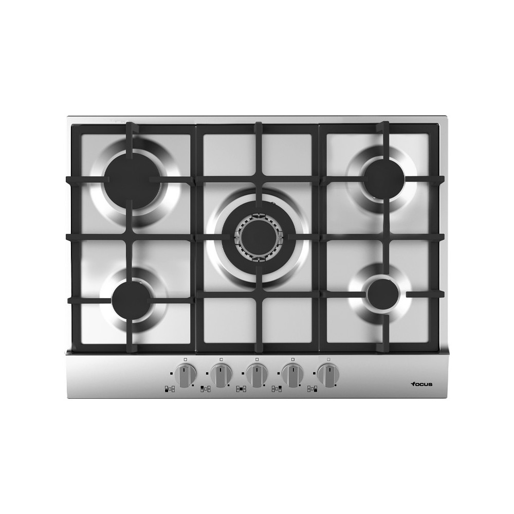 Plaque de Cuisson FOCUS 5 Feux / 70cm / Inox