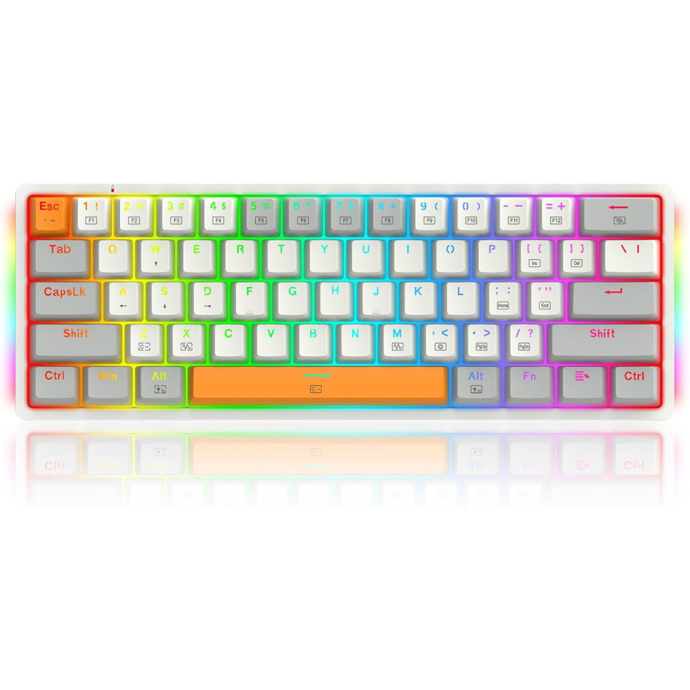 Clavier Gamer Mécanique Redragon AKALI K642WGO RGB / RED SWITCH