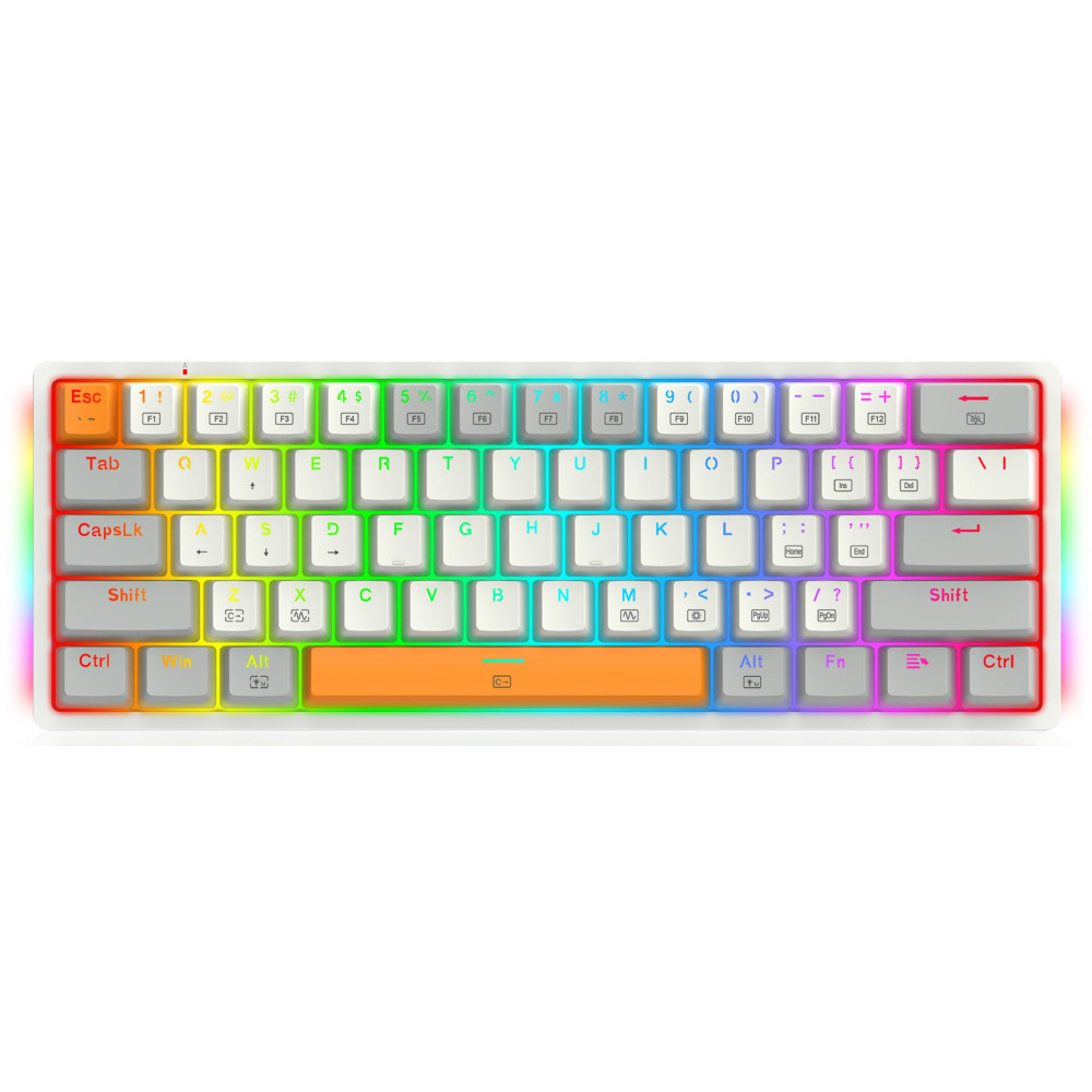 Clavier Gamer Mécanique Redragon AKALI K642WGO RGB / RED SWITCH