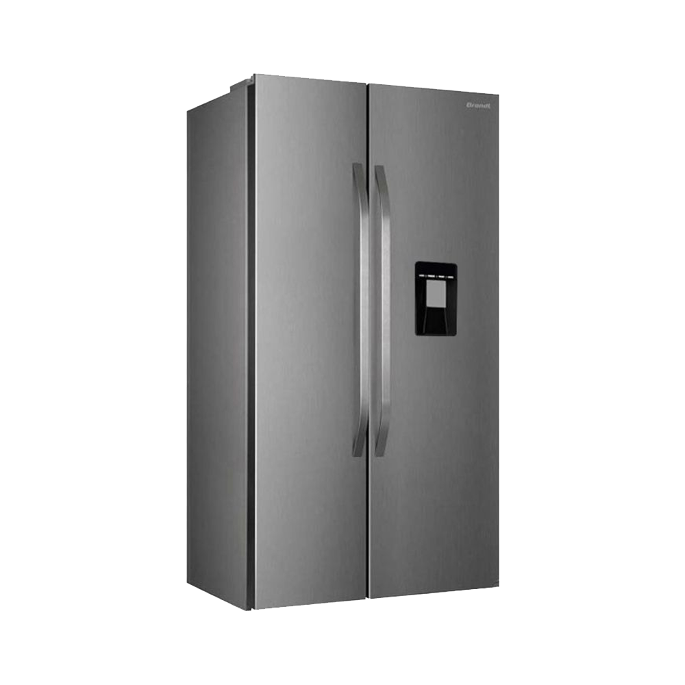 Réfrigérateur BRANDT No Frost SIDE by SIDE 529 Litres / Inox  avec Distributeur d'eau + AIR FRYER BRANDT OFFERTE