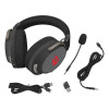 Casque Gamer Sans Fil REDRAGON H858 Arrow / Bluetooth / Noir