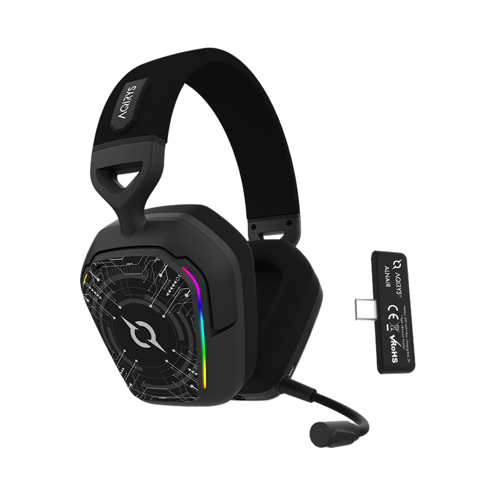 CASQUE MICRO GAMER Sans Fil ALNAIR  AQIRYS  / Noir