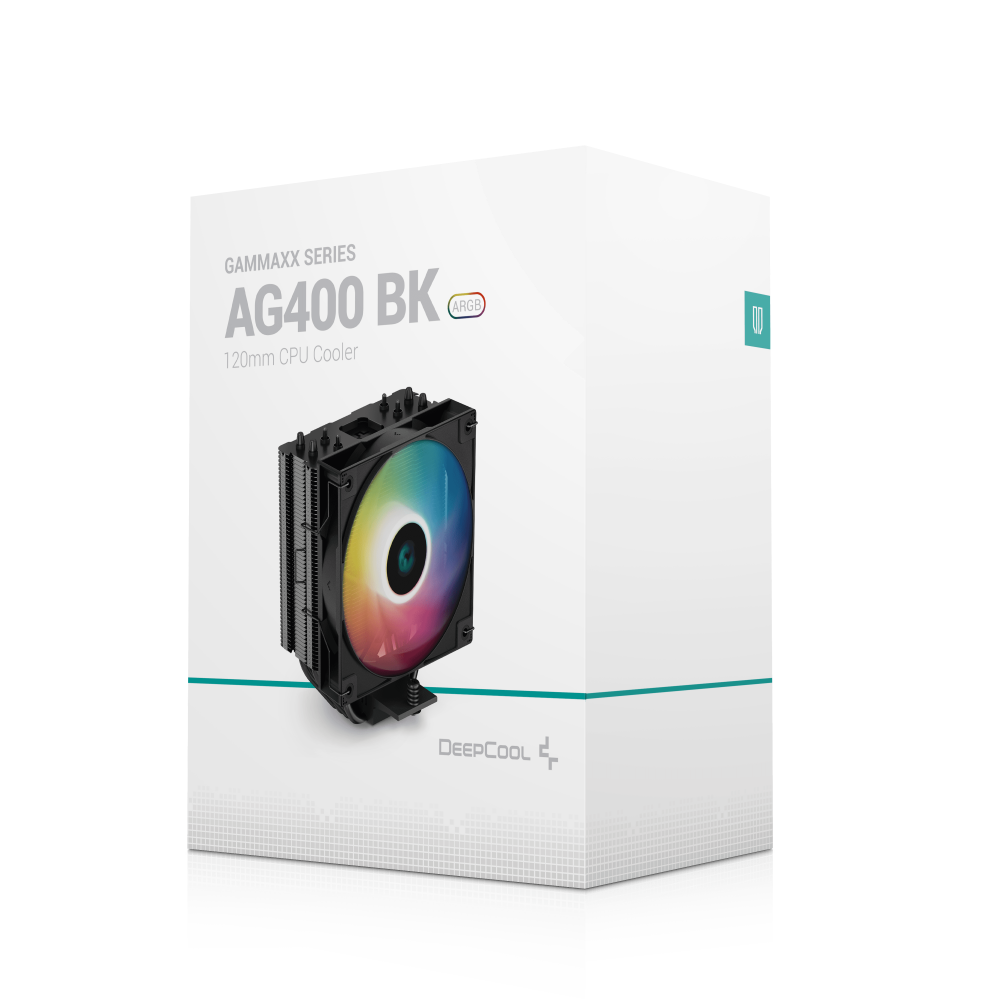 Ventilateur de processeur DeepCool AG400 BK ARGB / Noir