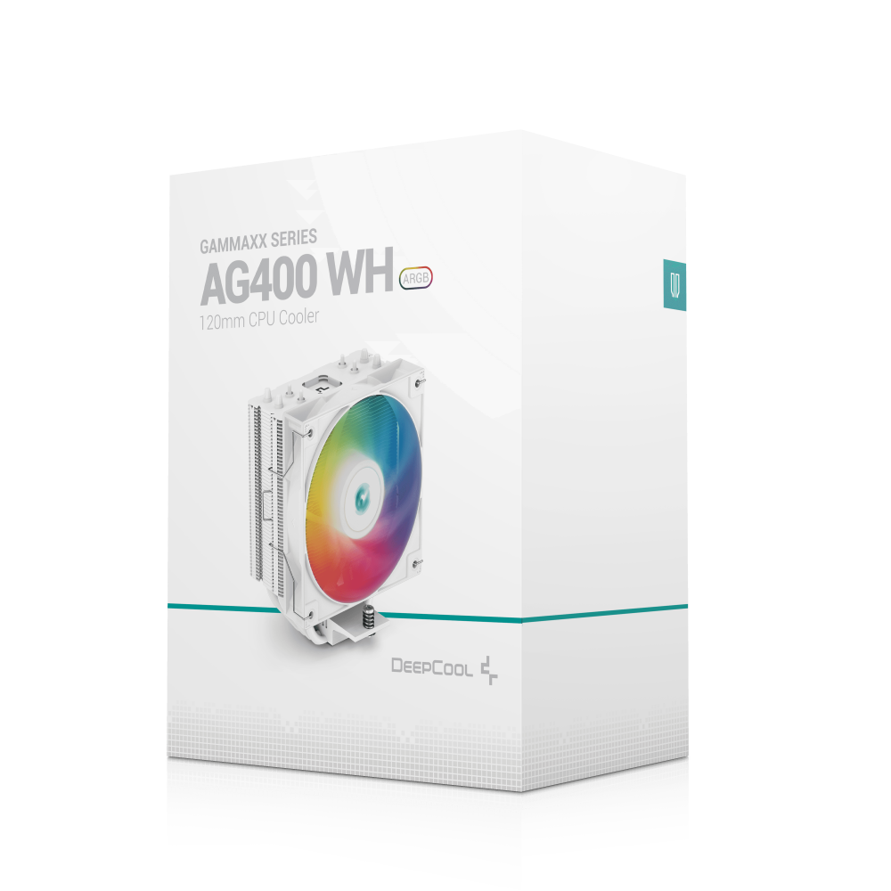 Ventilateur de processeur DeepCool AG400 WH ARGB / WHITE