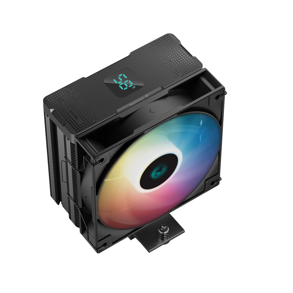 Ventilateur de processeur DeepCool AG400 DIGITAL BK ARGB / Noir