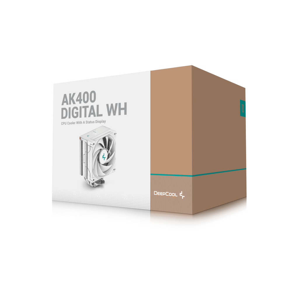 Ventilateur de processeur DeepCool AK400 DIGITAL WH / Blanc