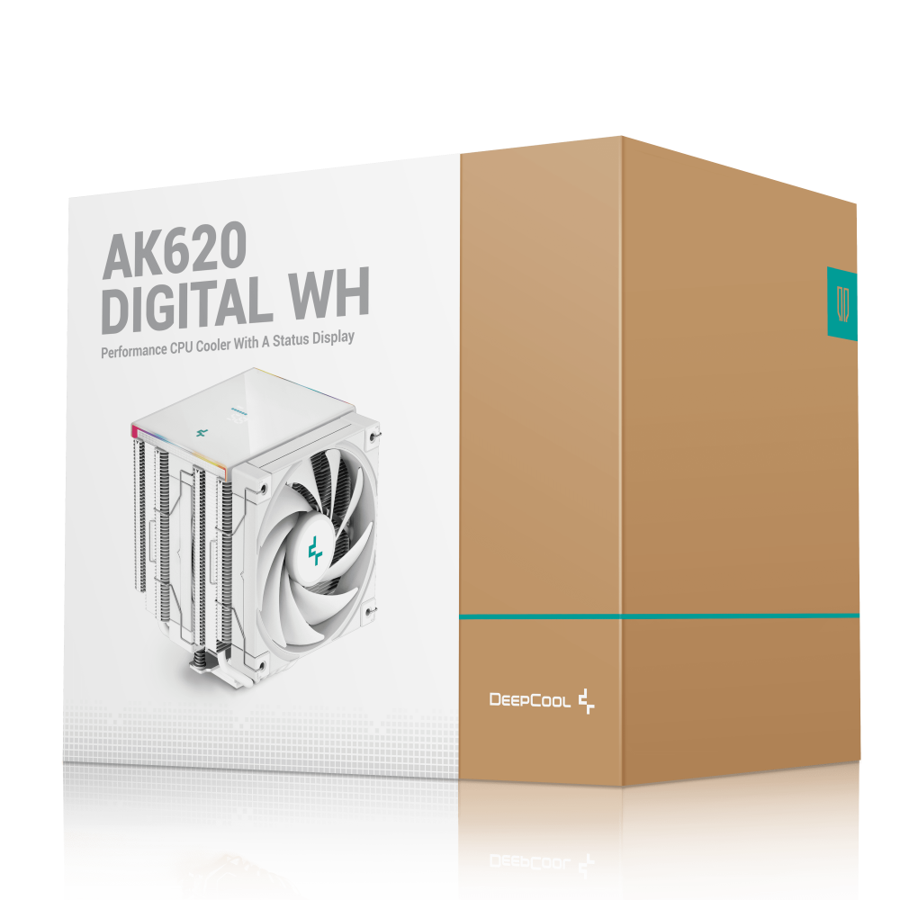 Ventilateur de processeur DeepCool AK620 DIGITAL WH / Blanc