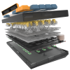CLAVIER GAMER Mécanique AQIRYS LIBERTAS  100% Anti-ghosting RGB NOIR
