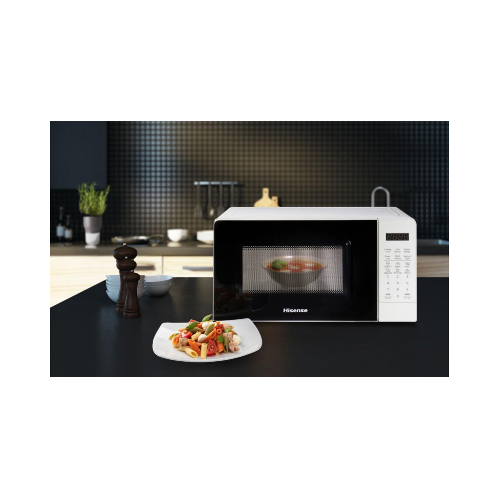 Micro-ondes HISENSE 20 Litres Contrôle digital Blanc
