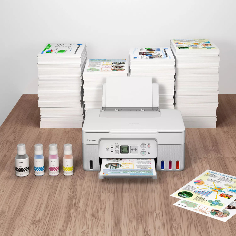 Imprimante Multifonction réservoir intégré CANON PIXMA G3470 Couleur Wifi 3en1 Blanc