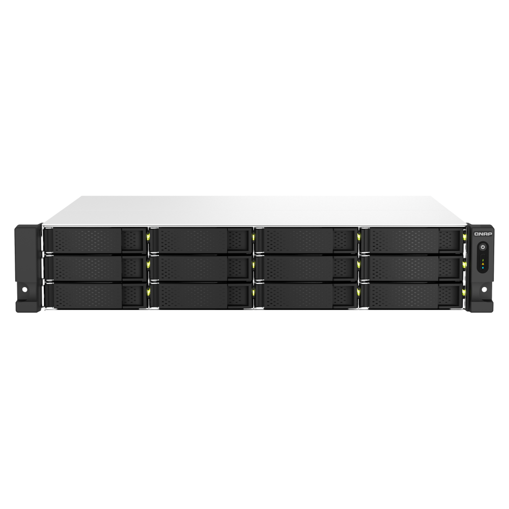 Serveur NAS 12 baies QNAP TS-1264U-RP-8G / Sans Disque Dur / Intel Celeron N5095