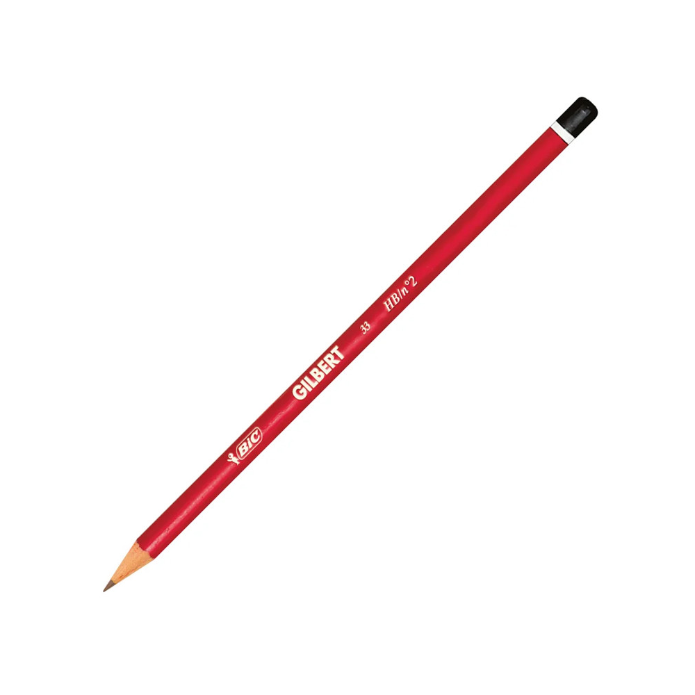 Pack de 2 crayons graphite Bic en bois Gilbert - Noir