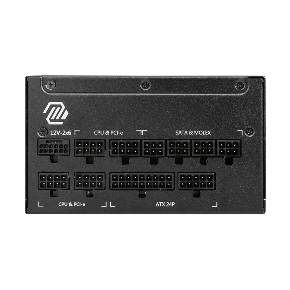 Boîte d'alimentation MSI MAG A1250GL PCIE5 / 80 PLUS Gold / 1250 W / Noir