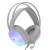 Micro-Casque Gaming Filaire White Shark PEACOCK GH-2444 / RGB / Blanc