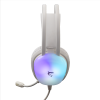 Micro-Casque Gaming Filaire White Shark PEACOCK GH-2444 / RGB / Blanc