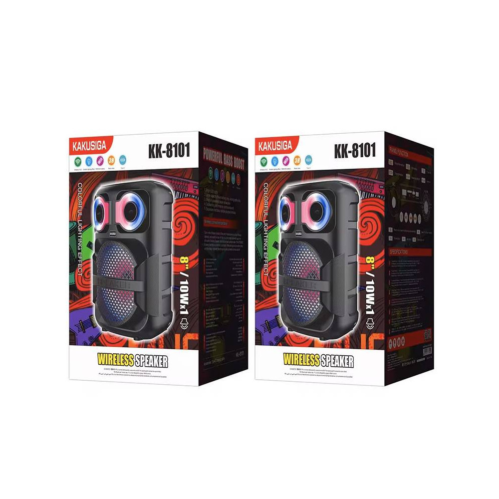 Haut-Parleur Sans fil à Lumière Colorée KAKUSIGA KK-8101 JIMU