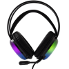 Micro-Casque Gaming Filaire White Shark PEACOCK GH-2444 / RGB / Noir