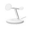Station de chargement sans fil 3 en 1 avec MagSafe 15 W Belkin WIZ017VFWH / Blanc